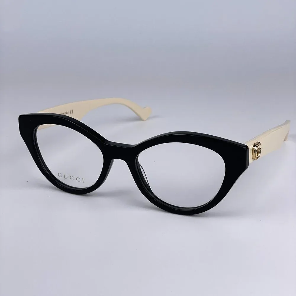 NEW Gucci  GG0959O 002 Black White Cat Eye Women Eyeglasses